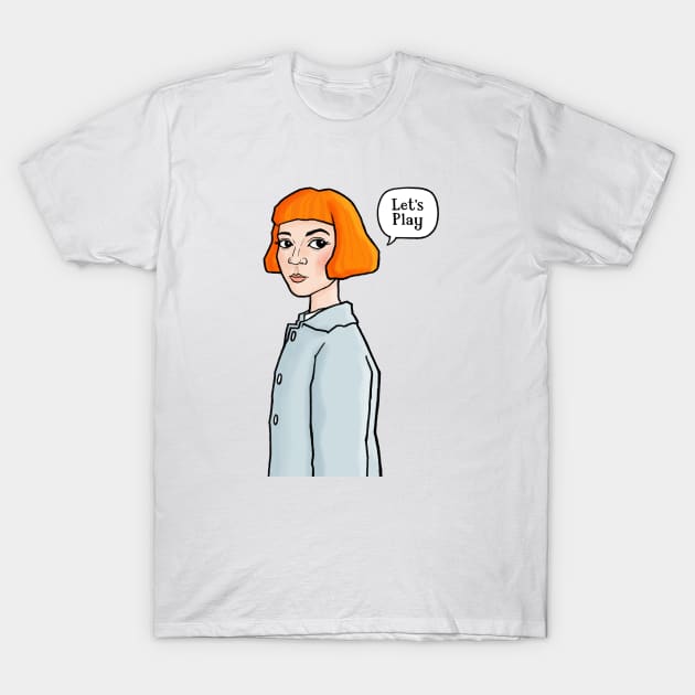 Queen's Gambit - Beth Harmon T-Shirt by CarlBatterbee